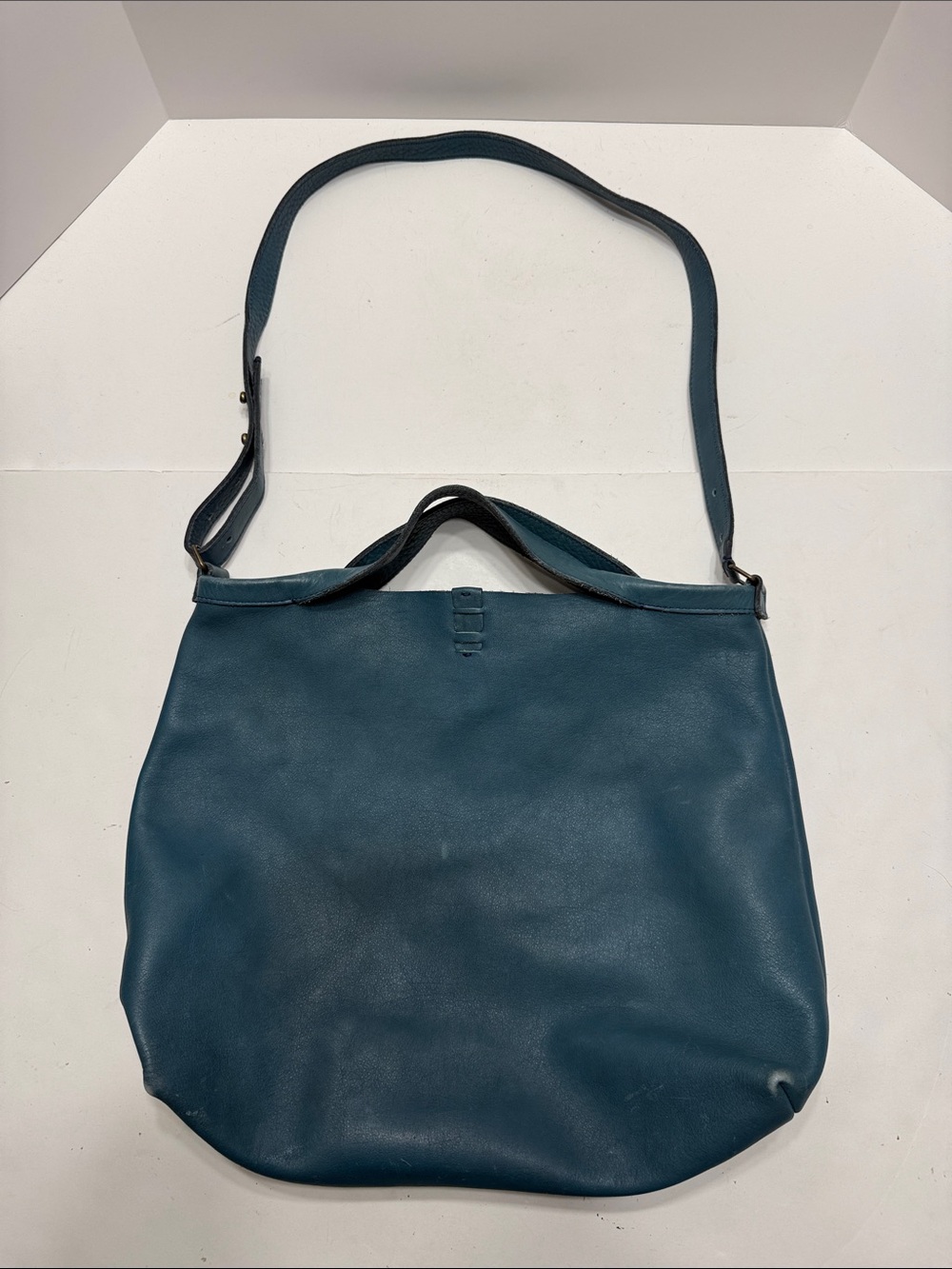 Vintage Jo Everyday Teal Leather Shoulder Bag